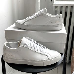 Common Projects Size 37 Original Achilles (Low) in White with Box and Dustbag